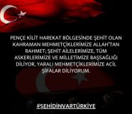 Yüreğimize ateş düştü! #ŞehidinVarTürkiye